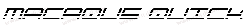 macaque quick字体转换